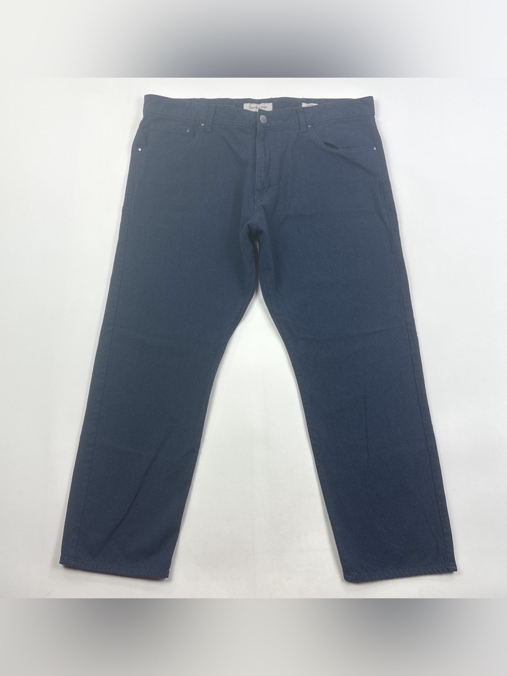 Calvin Klein CK Straight Leg Mens 40x30 Dark Blue Jeans Stretch (39x28 Actual)